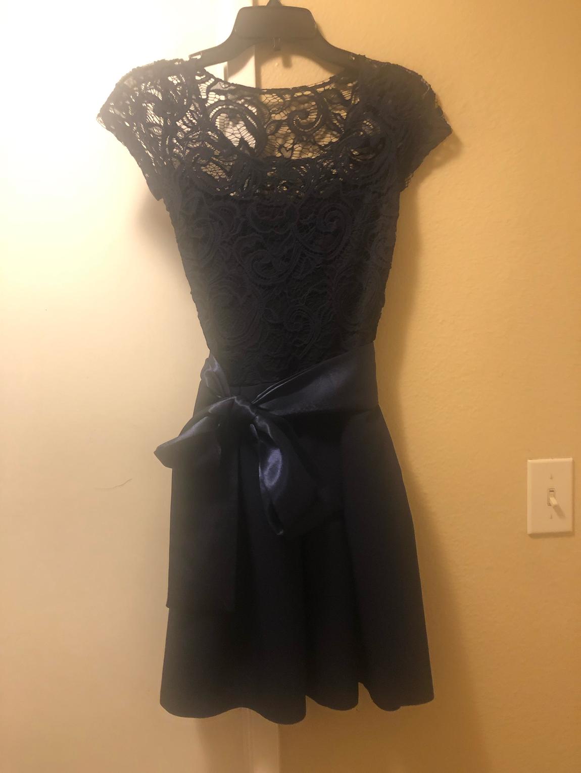 Size 0 Blue A-line Dress on Queenly