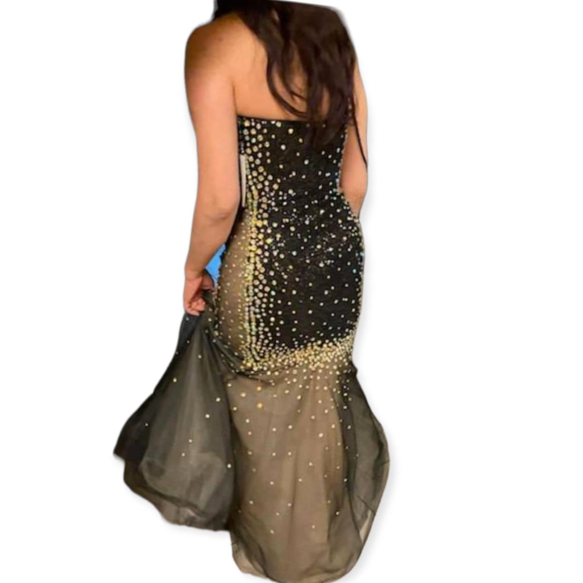 Size 2 Prom Strapless Multicolor Mermaid Dress on Queenly