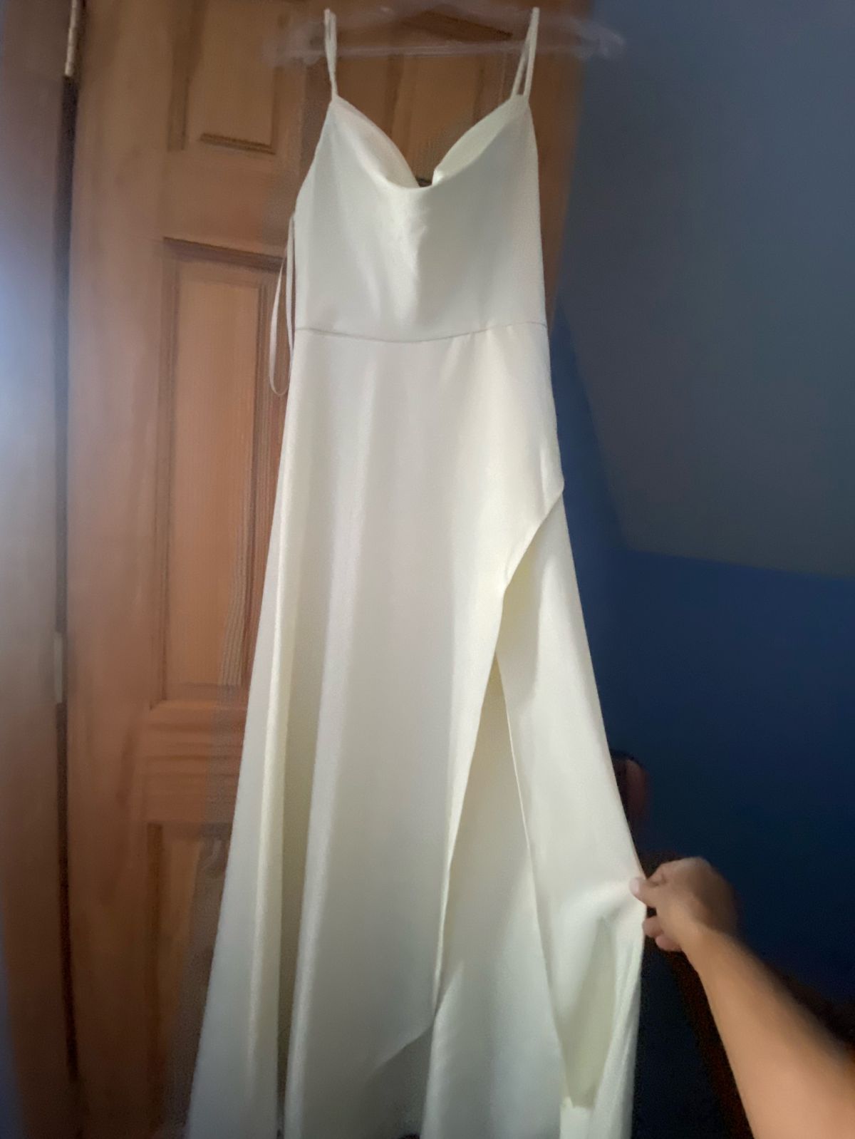 Allure bridals Size 14 Bridesmaid Nude Floor Length Maxi on Queenly