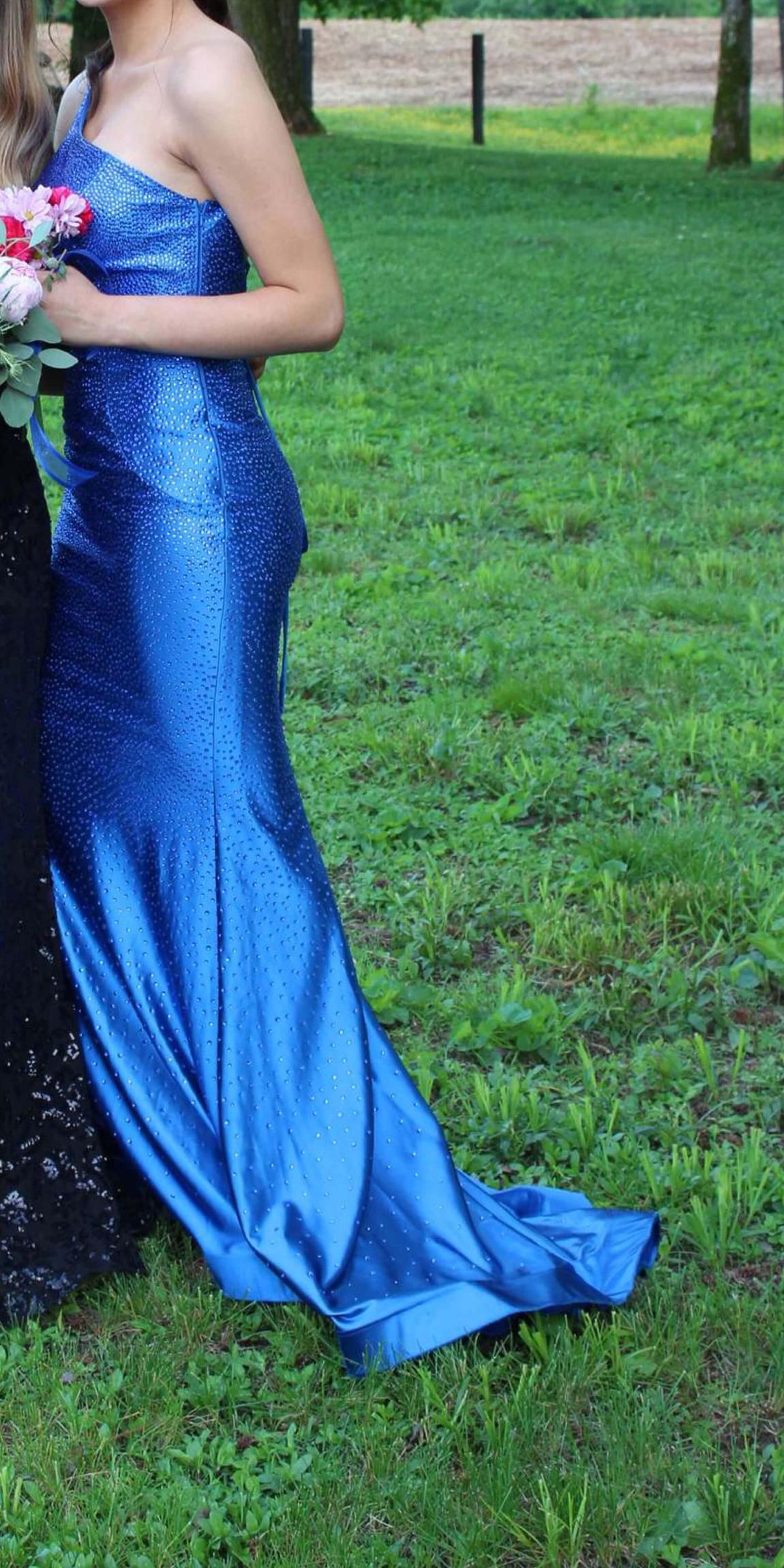 Ava Presley Size 4 Royal Blue Mermaid Dress on Queenly