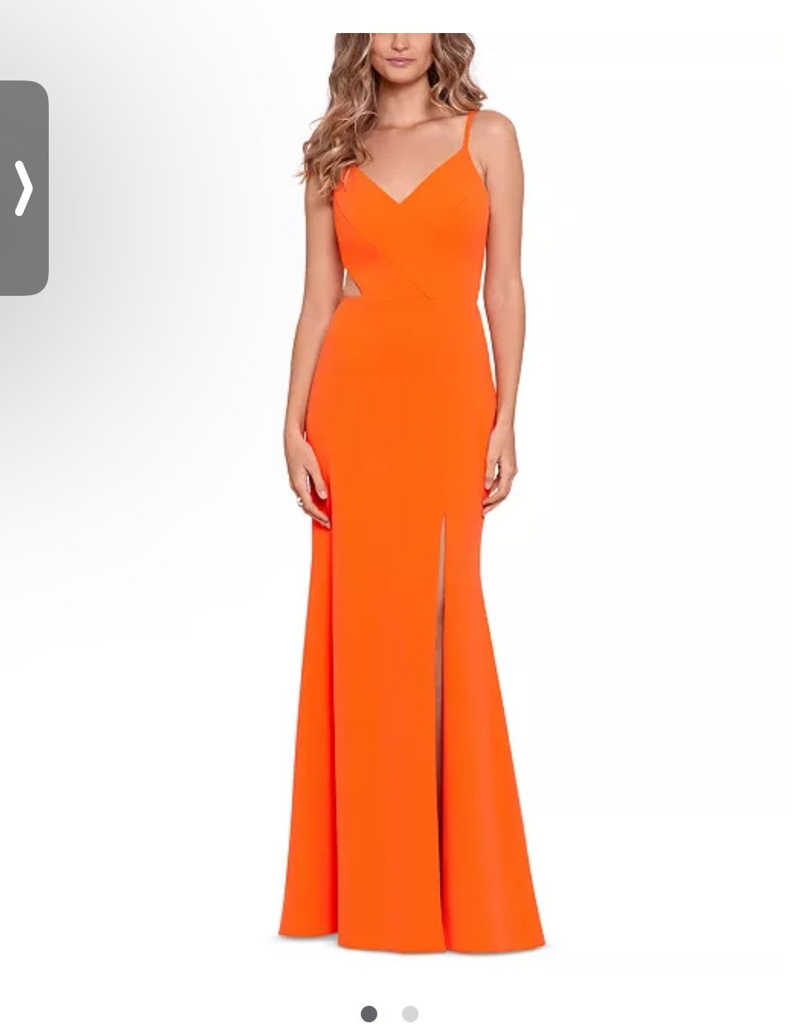 Size 8 Prom Orange A-line Dress on Queenly