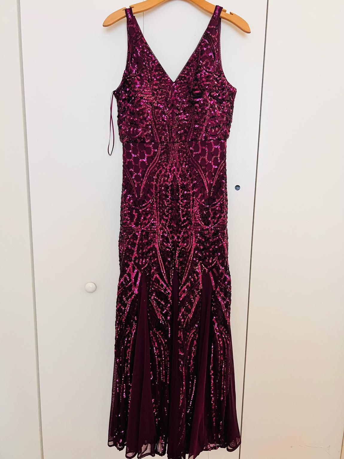 NIGHT WAY Size 10 Prom Purple A-line Dress on Queenly