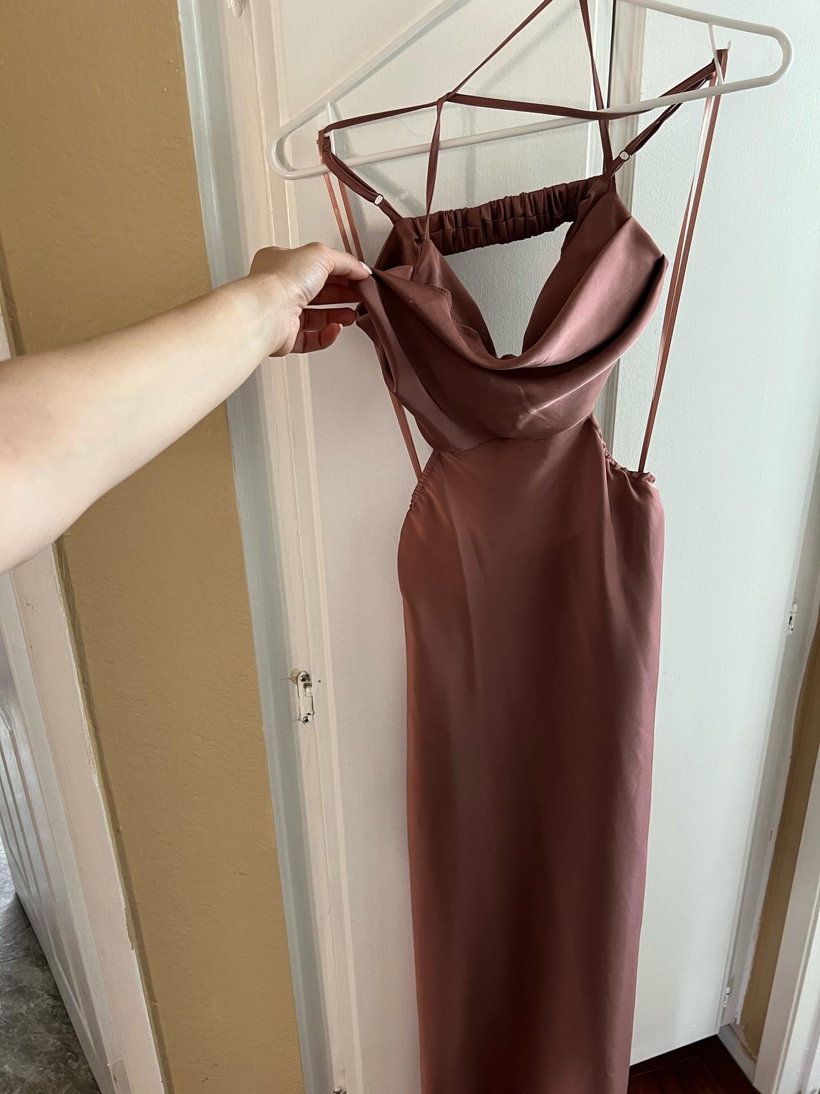 Size 4 Homecoming Satin Pink Cocktail Dress on Queenly