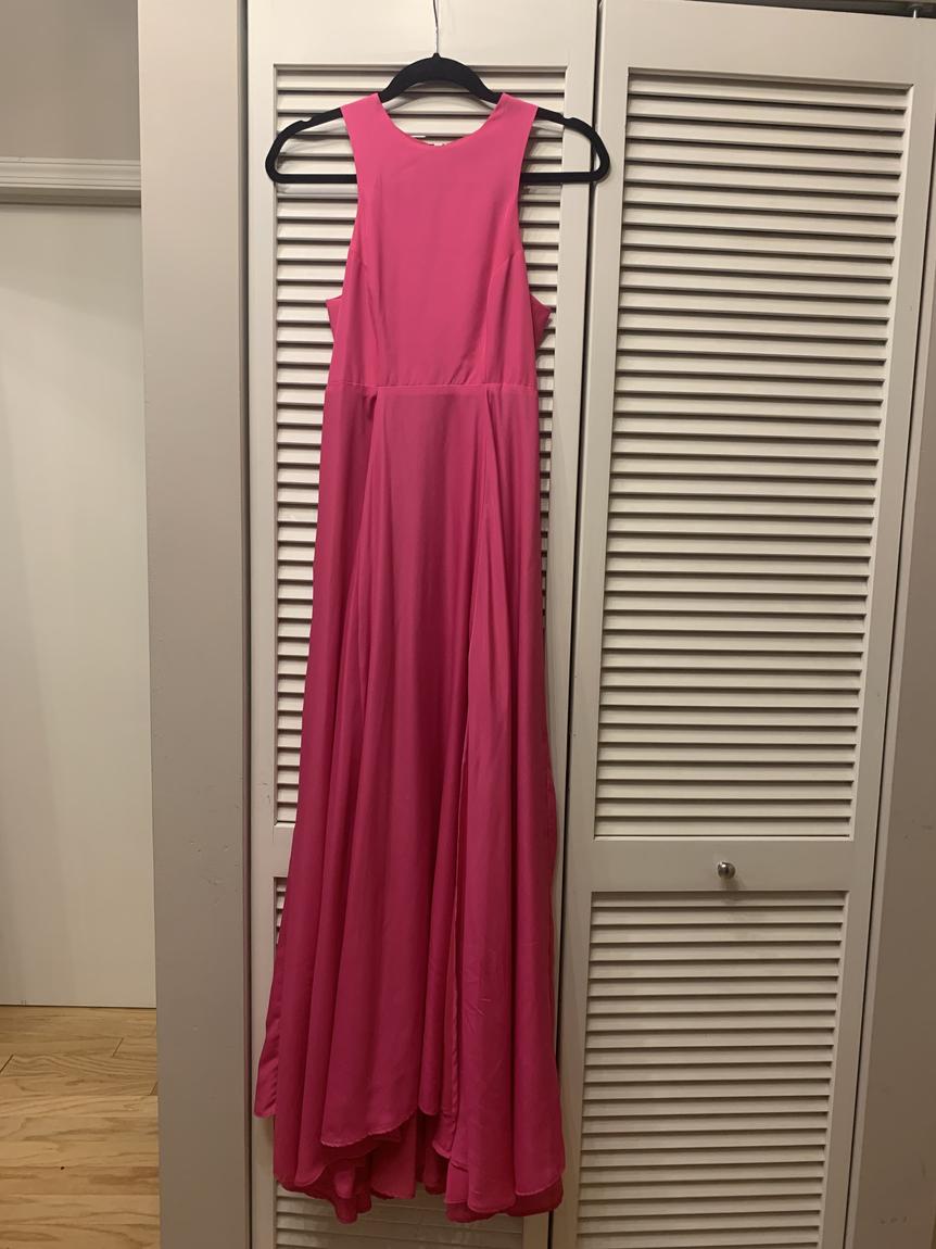 Naven Size 4 Bridesmaid Sequined Hot Pink Ball Gown on Queenly