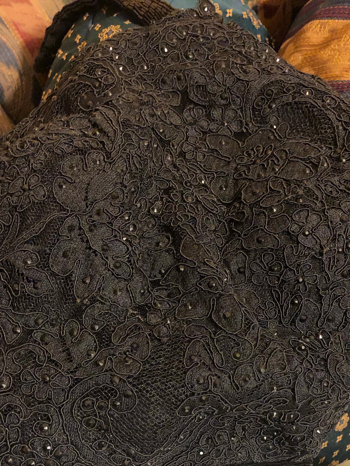 Sherri Hill Size 4 Homecoming High Neck Lace Black Cocktail Dress on Queenly