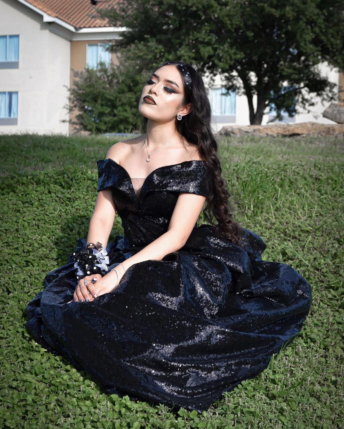 Size 4 Prom Black Ball Gown on Queenly