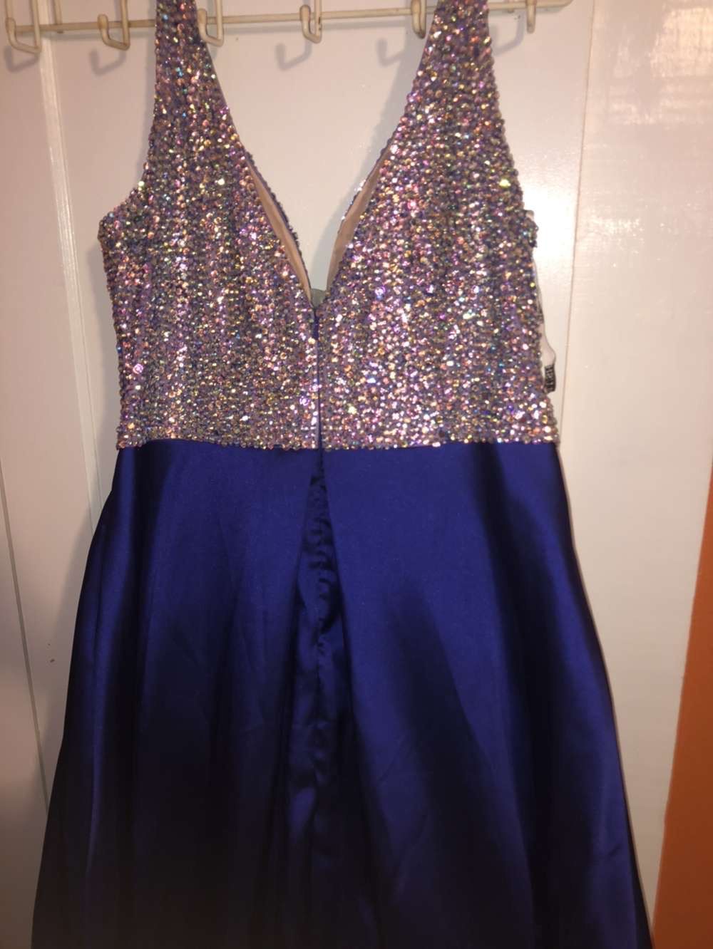 Plus Size 20 Prom Blue Ball Gown on Queenly