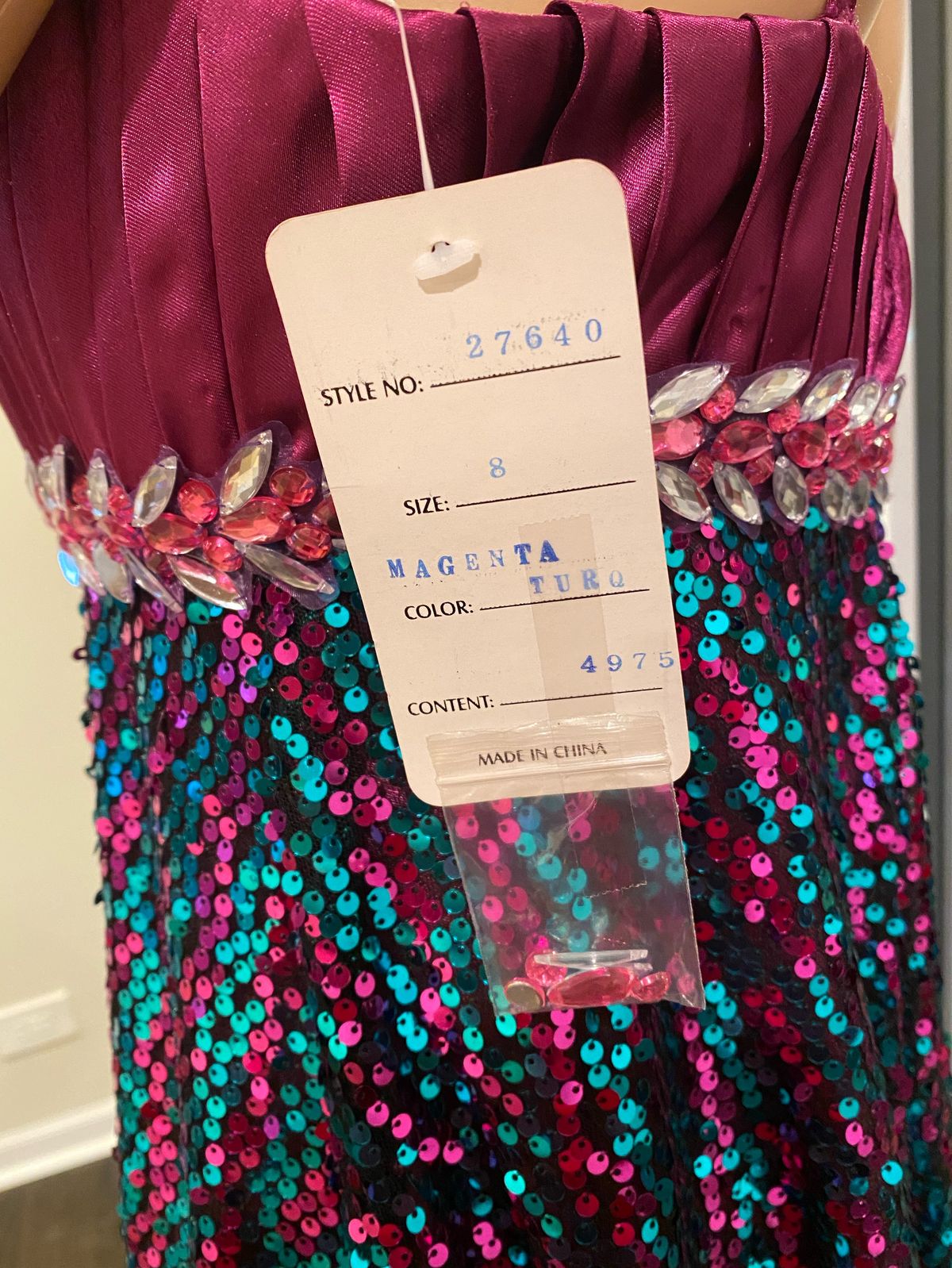 Size 8 Prom Turquoise Purple Cocktail Dress on Queenly