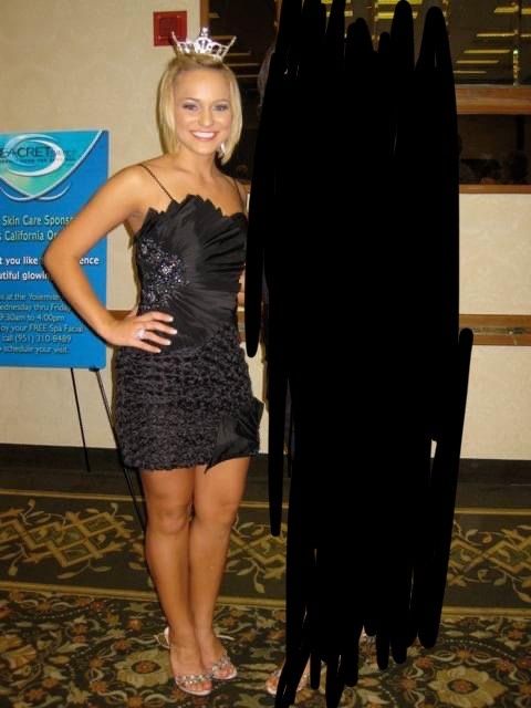 Tony Bowls Size 4 Homecoming Sequined Black Cocktail Dress on Queenly