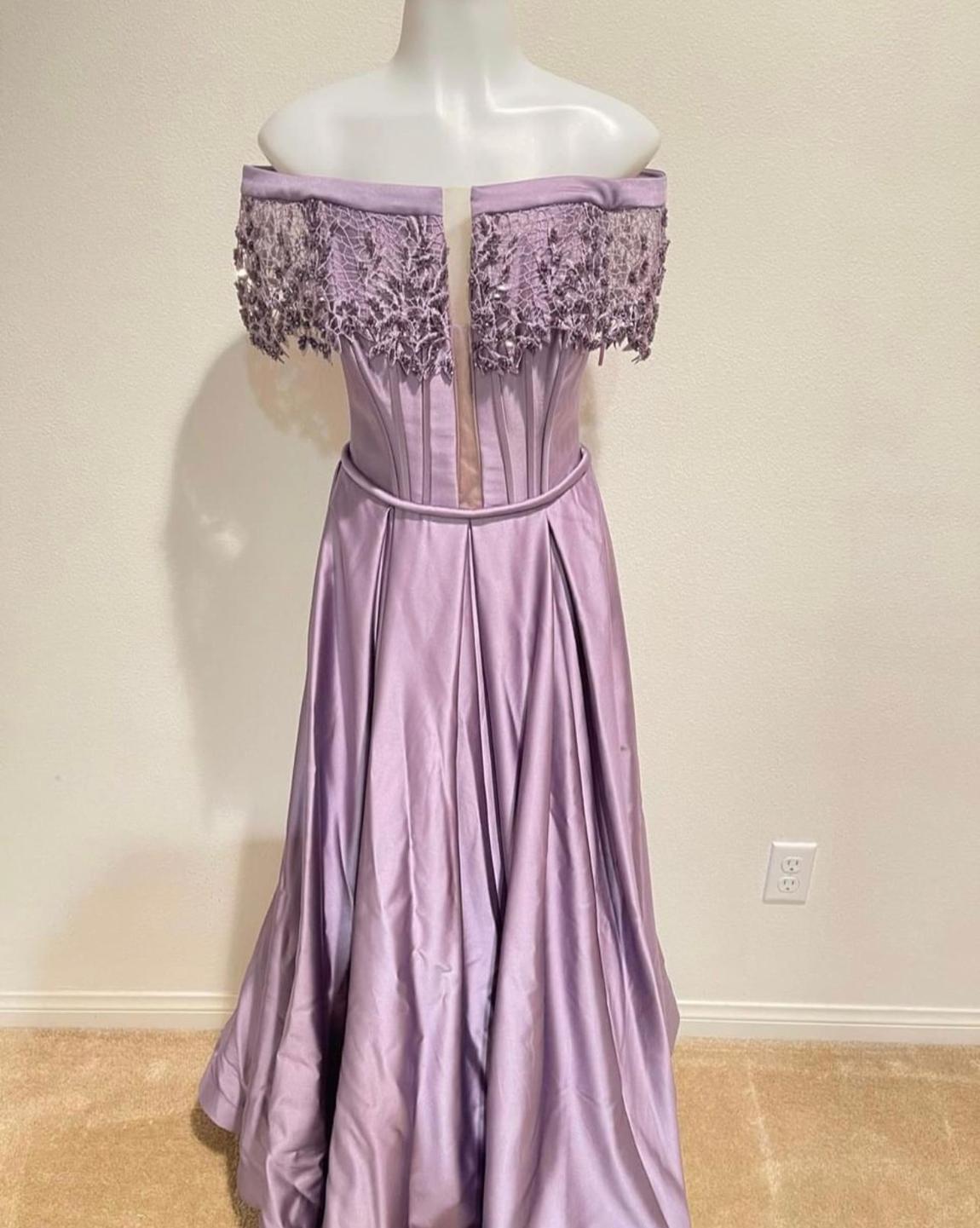 Size 6 Purple Ball Gown on Queenly