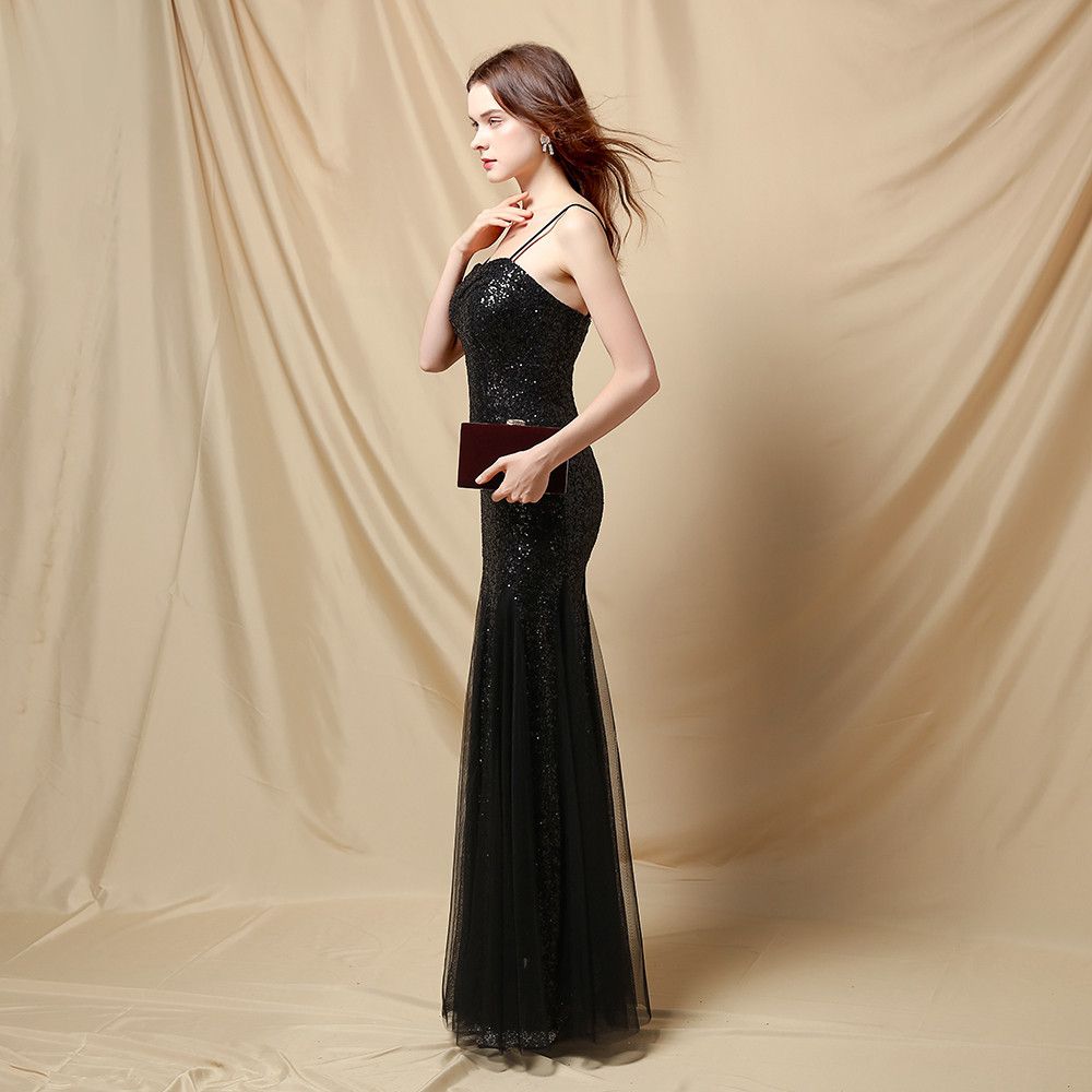 Size 10 Prom Black Mermaid Dress on Queenly