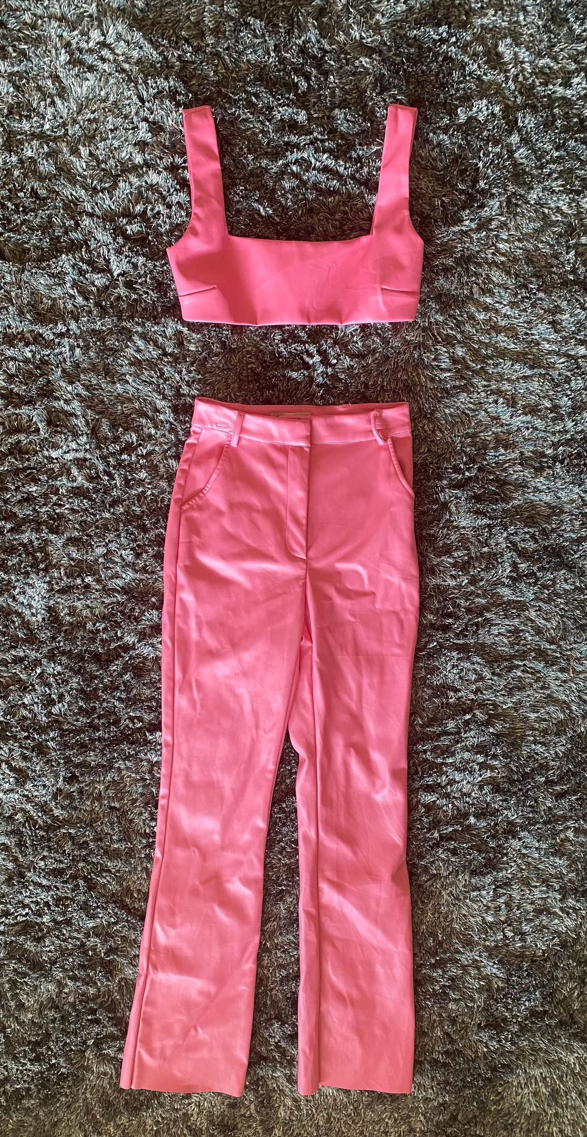 Size 0 Homecoming Hot Pink Formal Jumpsuit on Queenly