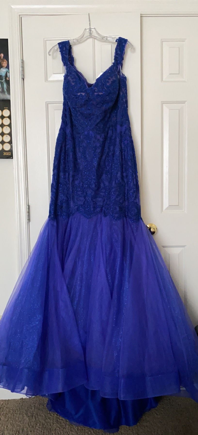 MoriLee Plus Size 22 Royal Blue Mermaid Dress on Queenly