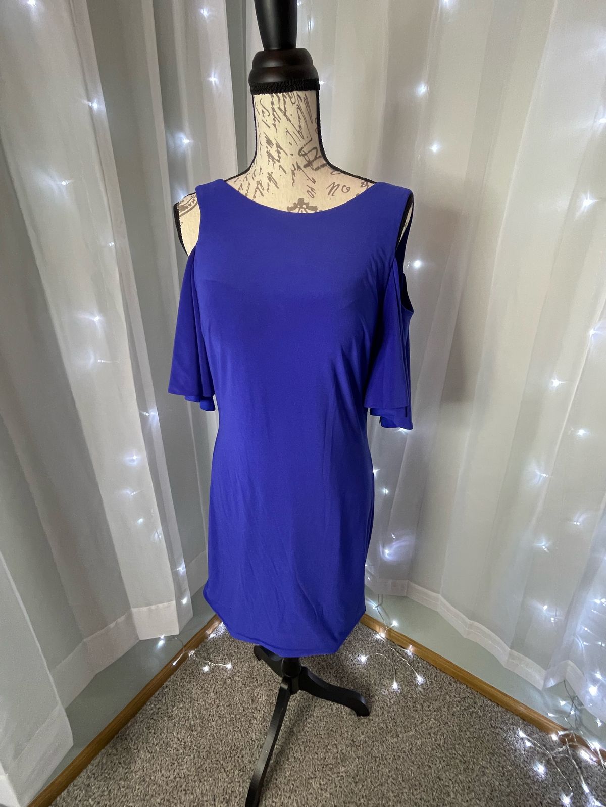 Blush Prom Size 10 Pageant Interview Royal Blue Cocktail Dress on Queenly