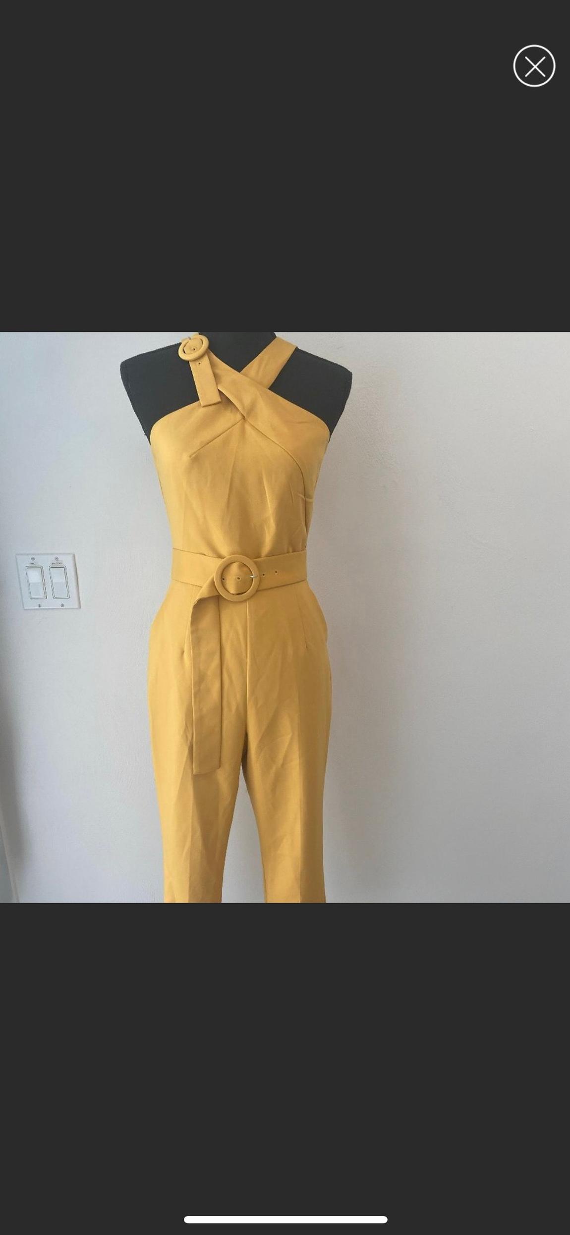Lavish Alice Size 4 Yellow Formal Jumpsuit on Queenly