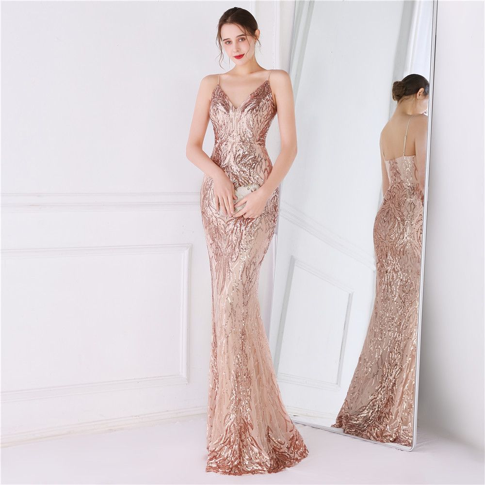Size 10 Prom Lace Gold Mermaid Dress on Queenly