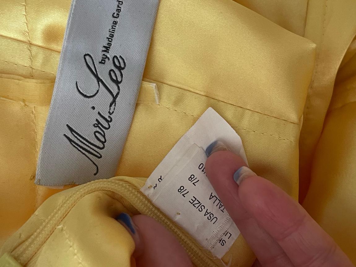 Mari lee Size 4 Yellow Cocktail Dress on Queenly
