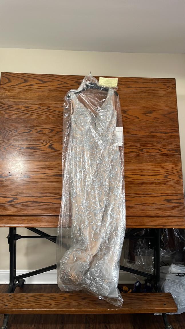 Stella Couture Size 0 Silver Mermaid Dress on Queenly