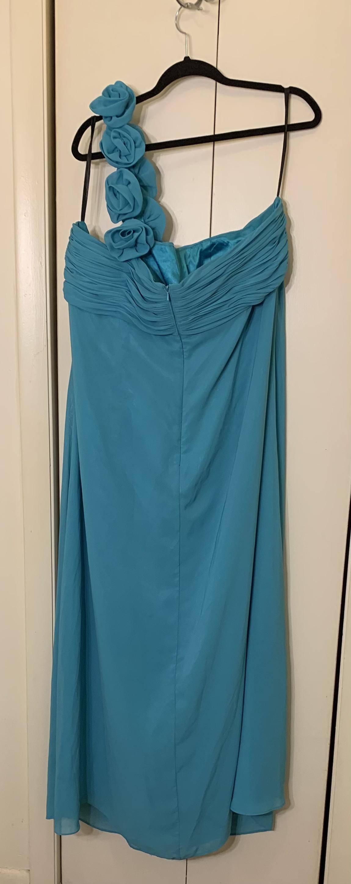 Plus Size 22 Blue Floor Length Maxi on Queenly