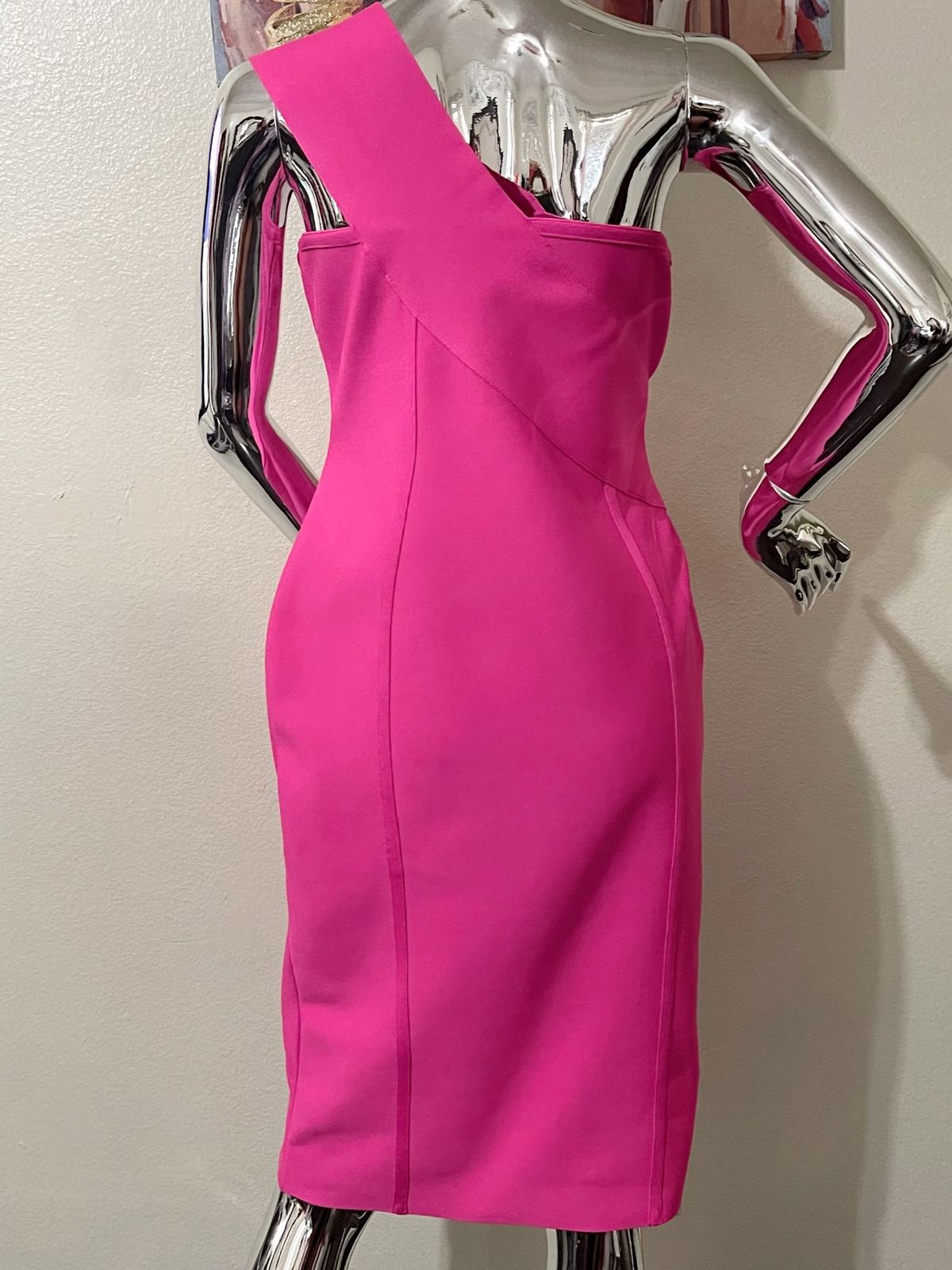 Size 12 Homecoming Hot Pink Cocktail Dress on Queenly