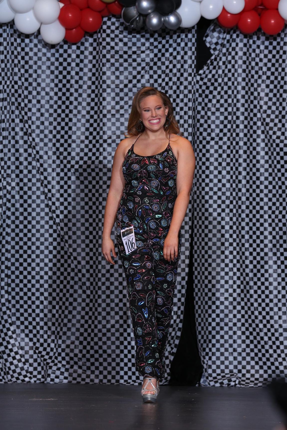 Size 6 Pageant Multicolor Formal Jumpsuit on Queenly