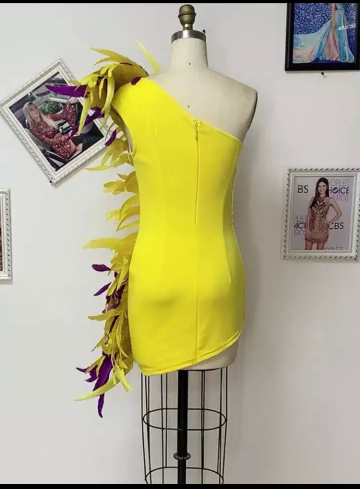 Size 6 Yellow Cocktail Dress on Queenly
