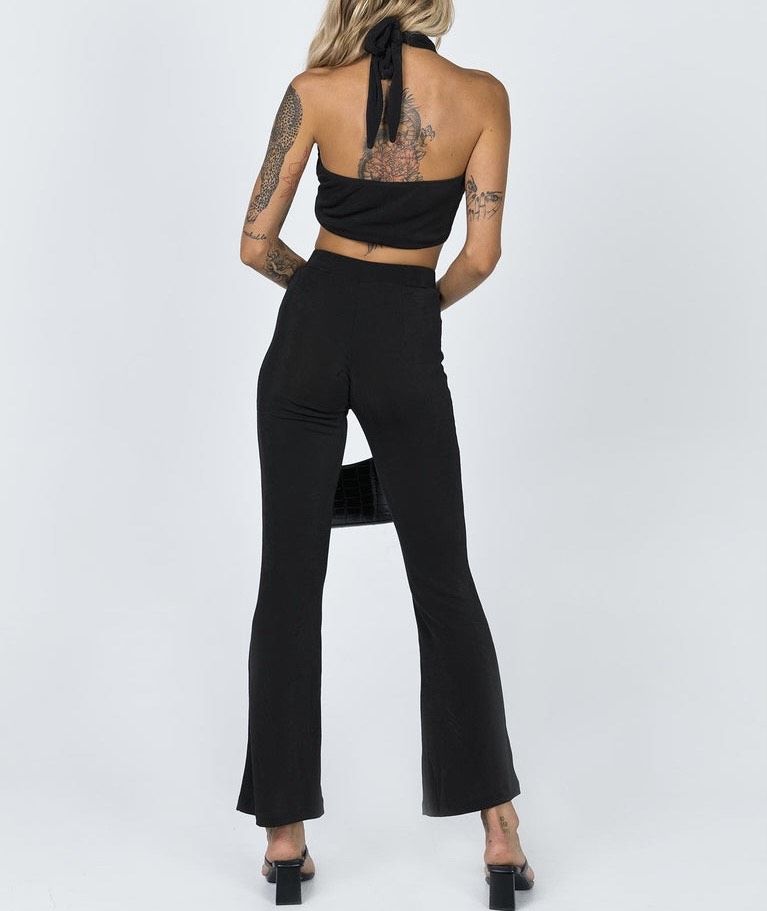 Size 0 Black Formal Jumpsuit on Queenly
