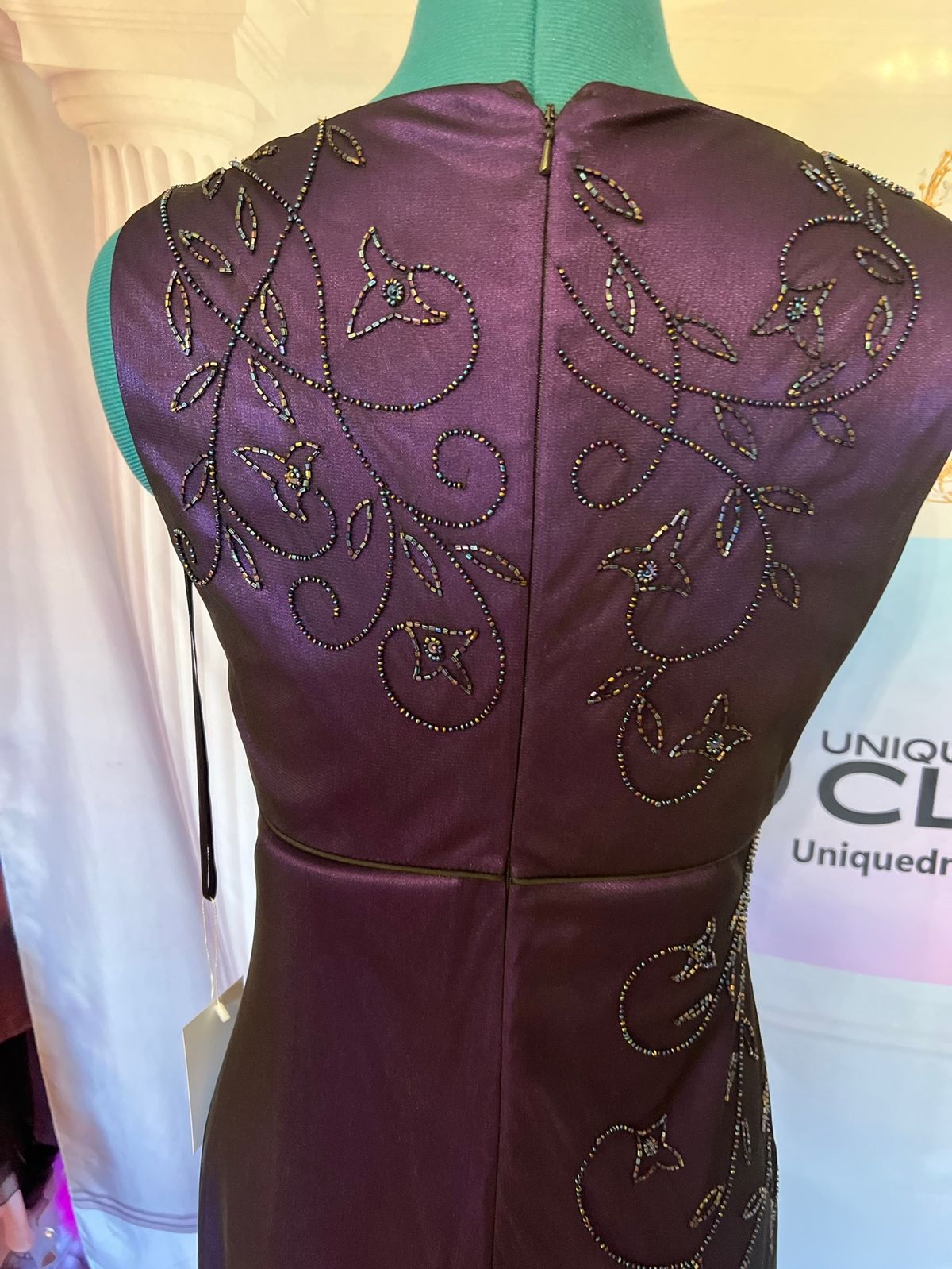 Unique Dress Club Size 6 Prom Satin Purple Mermaid Dress on Queenly