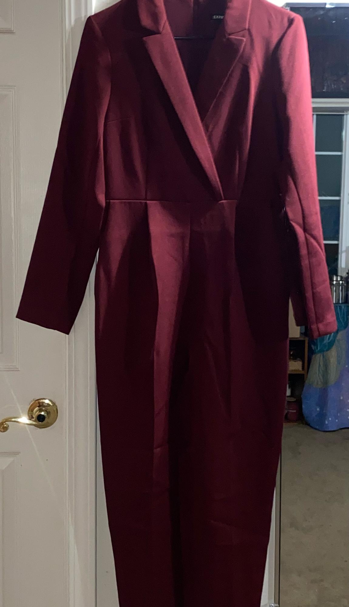 Express Size 6 Pageant Red Formal Jumpsuit on Queenly