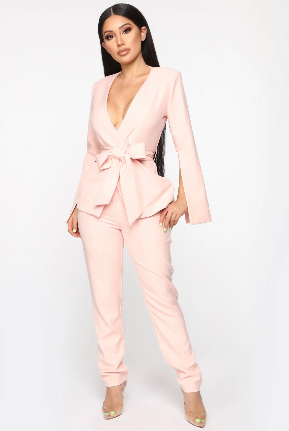 Size 2 Nude Formal Jumpsuit on Queenly