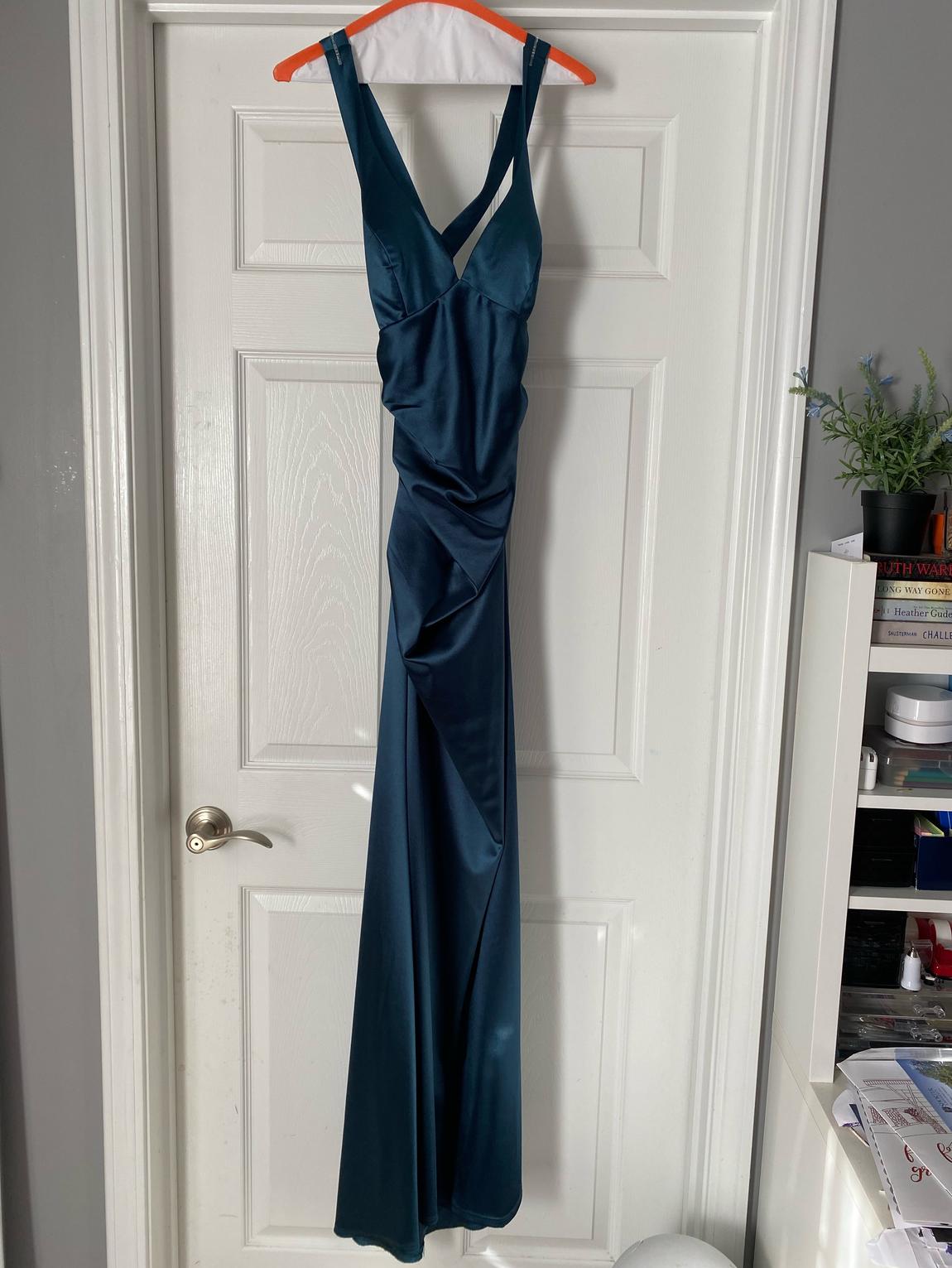 B. Darlin Size 8 Blue Mermaid Dress on Queenly