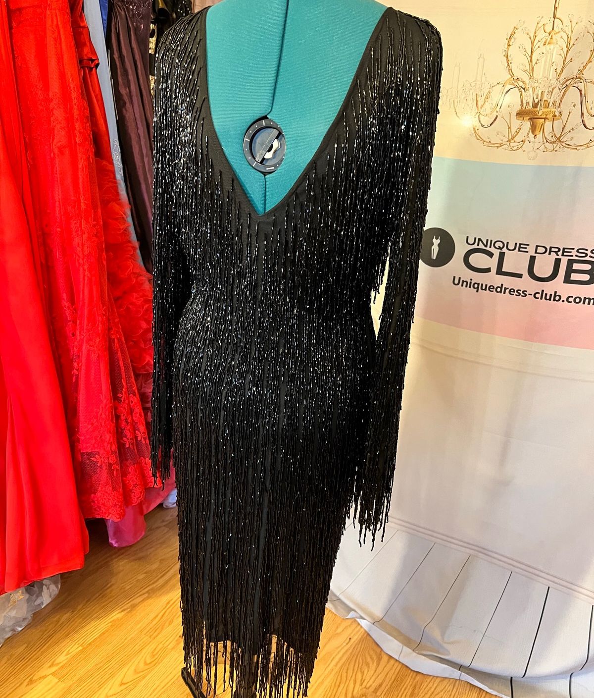 Unique Dress Club Size 10 Sheer Black Cocktail Dress on Queenly