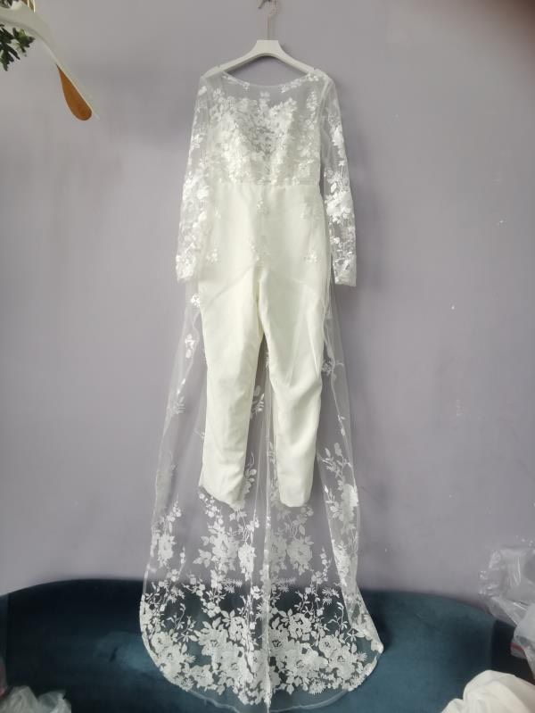Unique Dress Club Size 12 White Formal Jumpsuit on Queenly