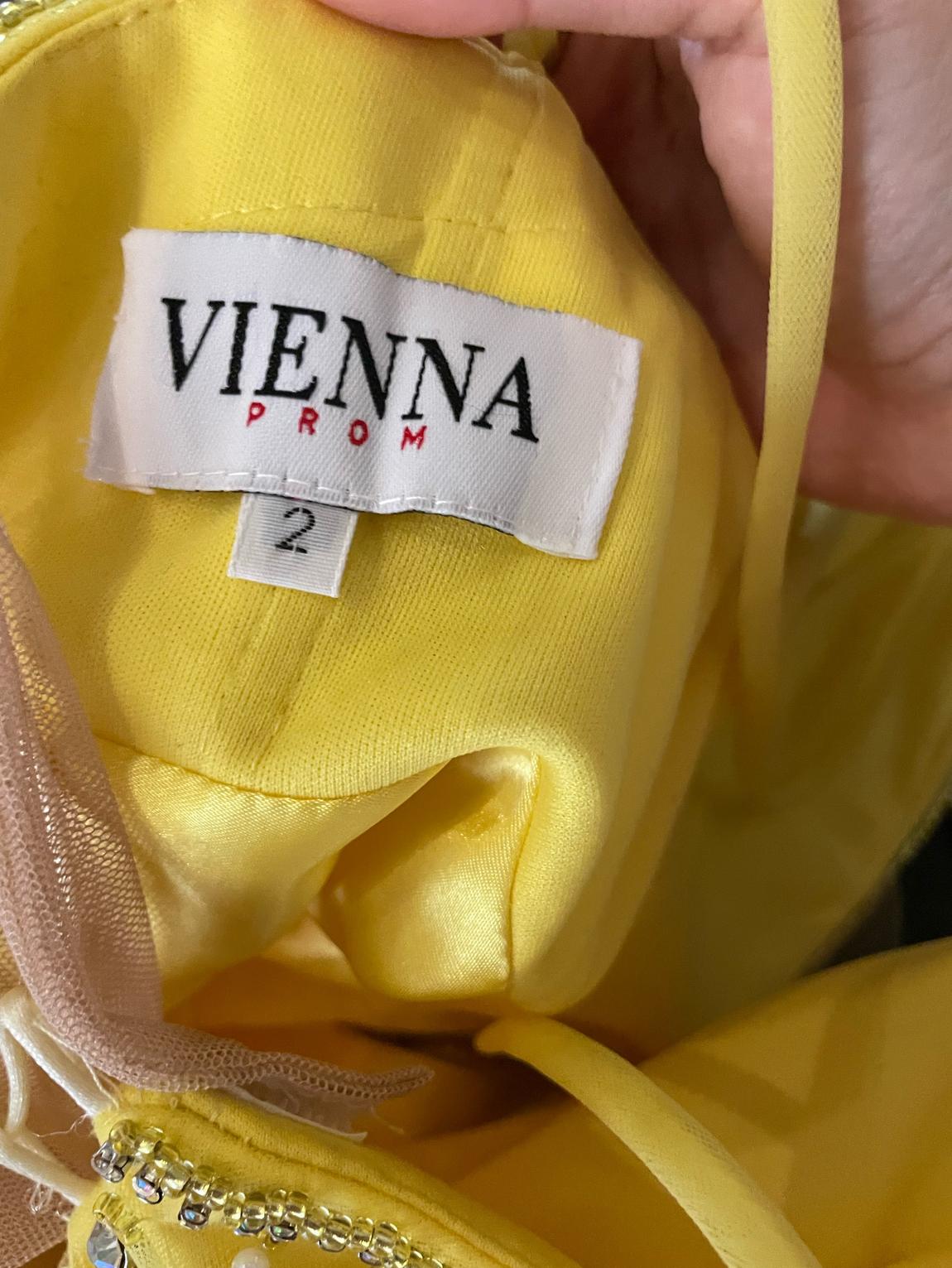 Vienna Size 2 Prom Yellow Ball Gown on Queenly