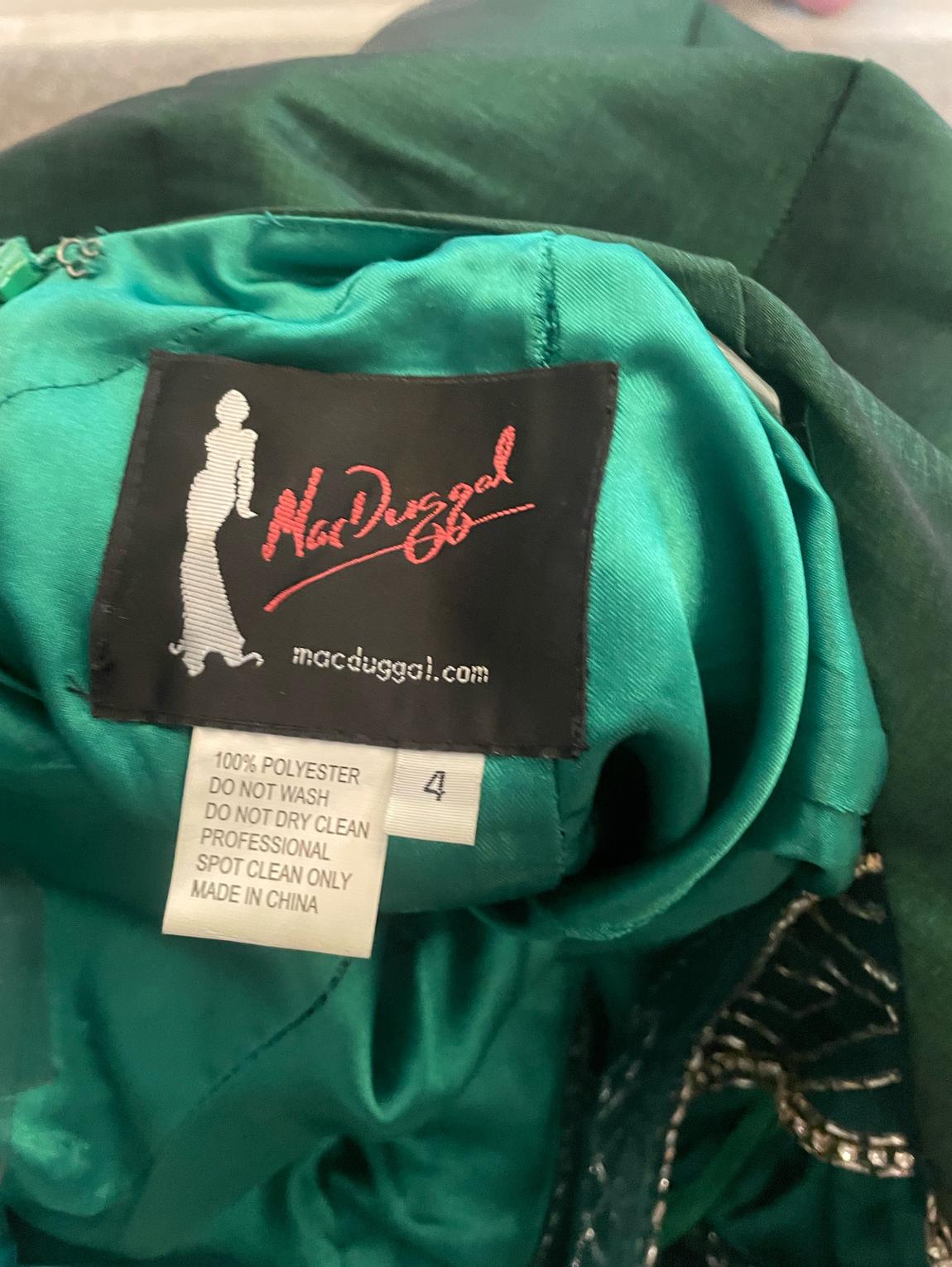 Mac Duggal Size 4 Pageant Emerald Green Mermaid Dress on Queenly