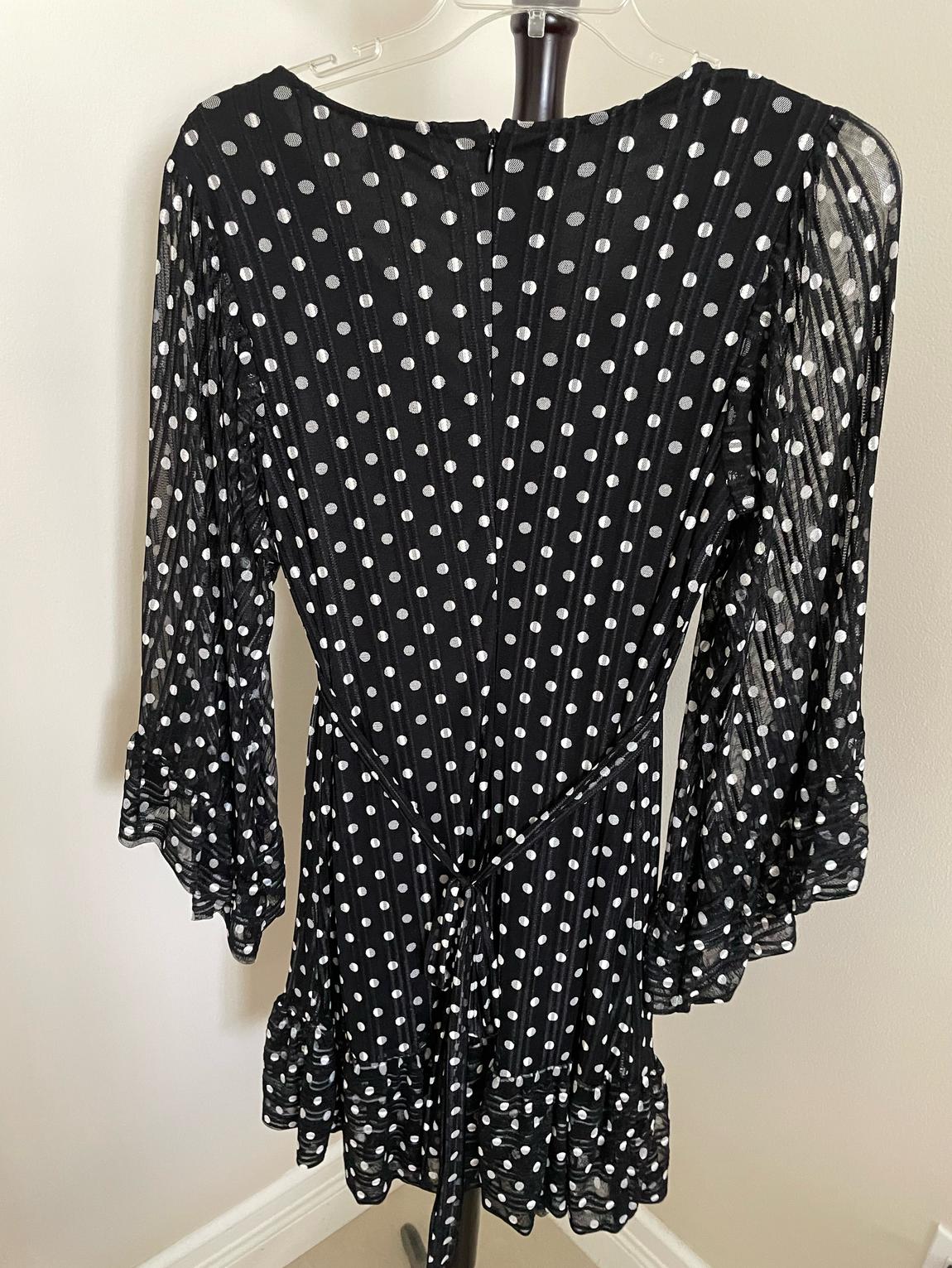 Size 12 Sheer Black A-line Dress on Queenly