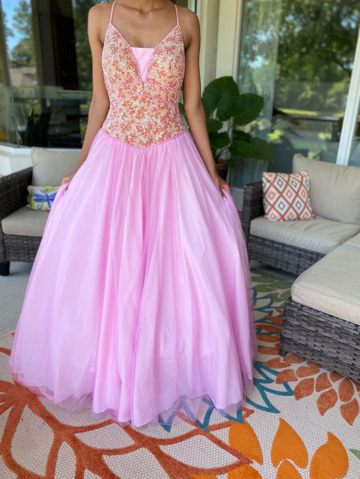 Pink Lace Princess Sweetheart Neckline Evening Gown With Crystal Bling And  Backless Design High Quality Formal Wear For Sweet 16 Girls, Knee Length  From Lovemydress, $95.5 | DHgate.Com