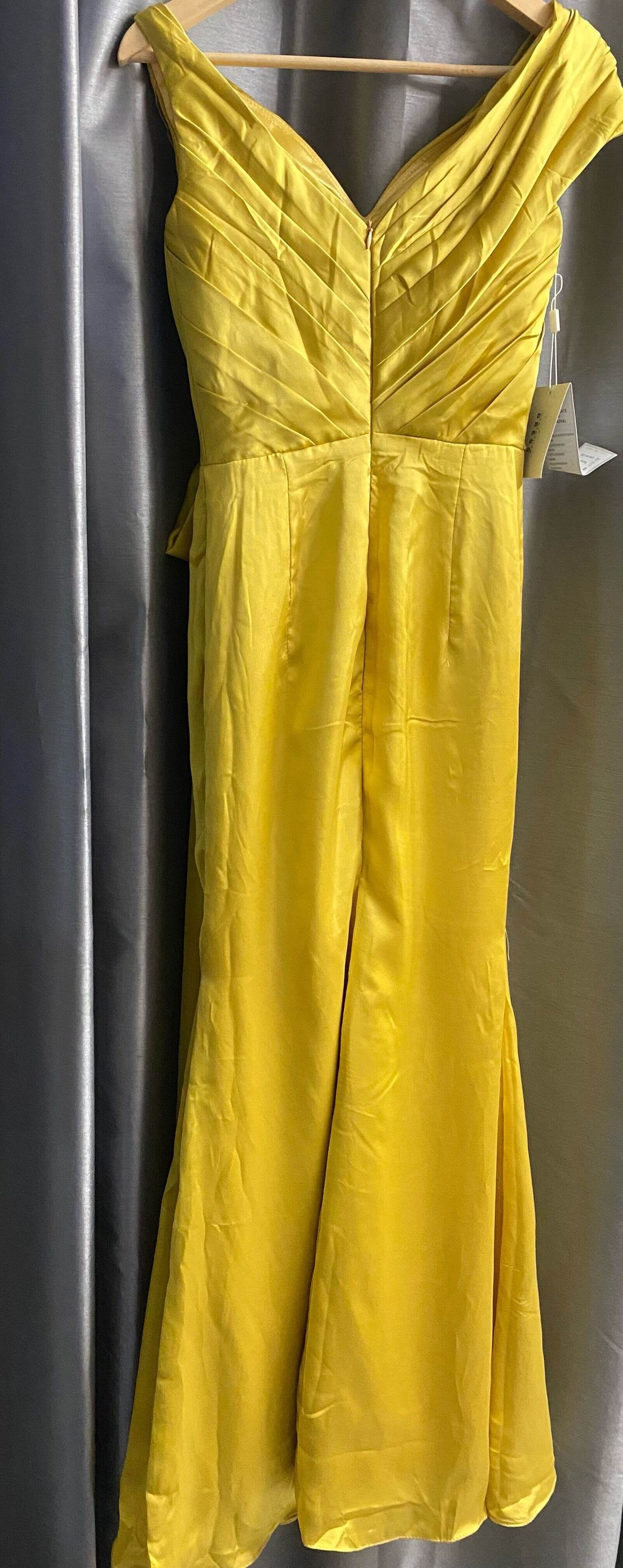 Size 2 Yellow Mermaid Dress on Queenly
