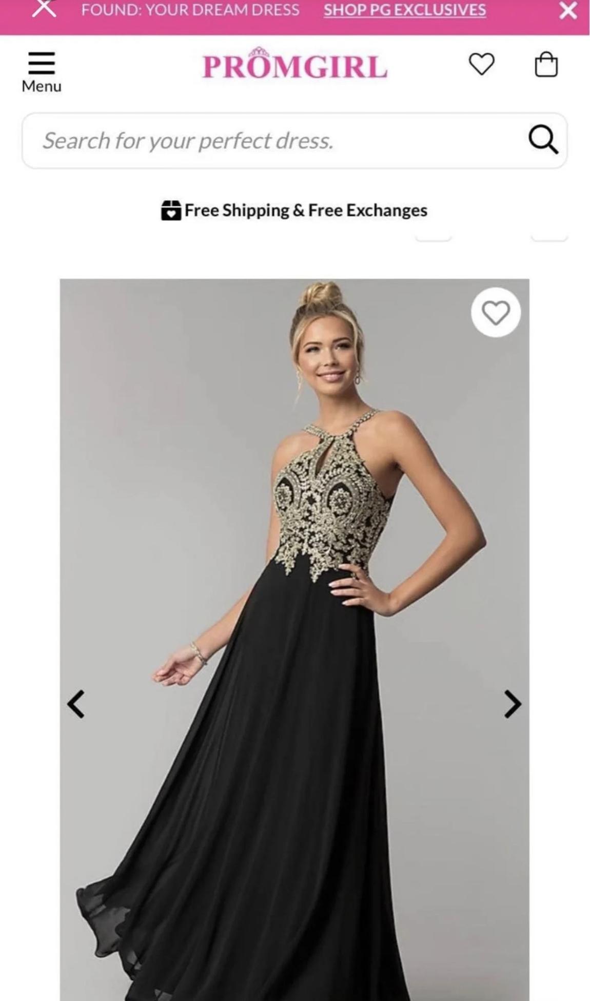 Size 2 Prom Black Floor Length Maxi on Queenly