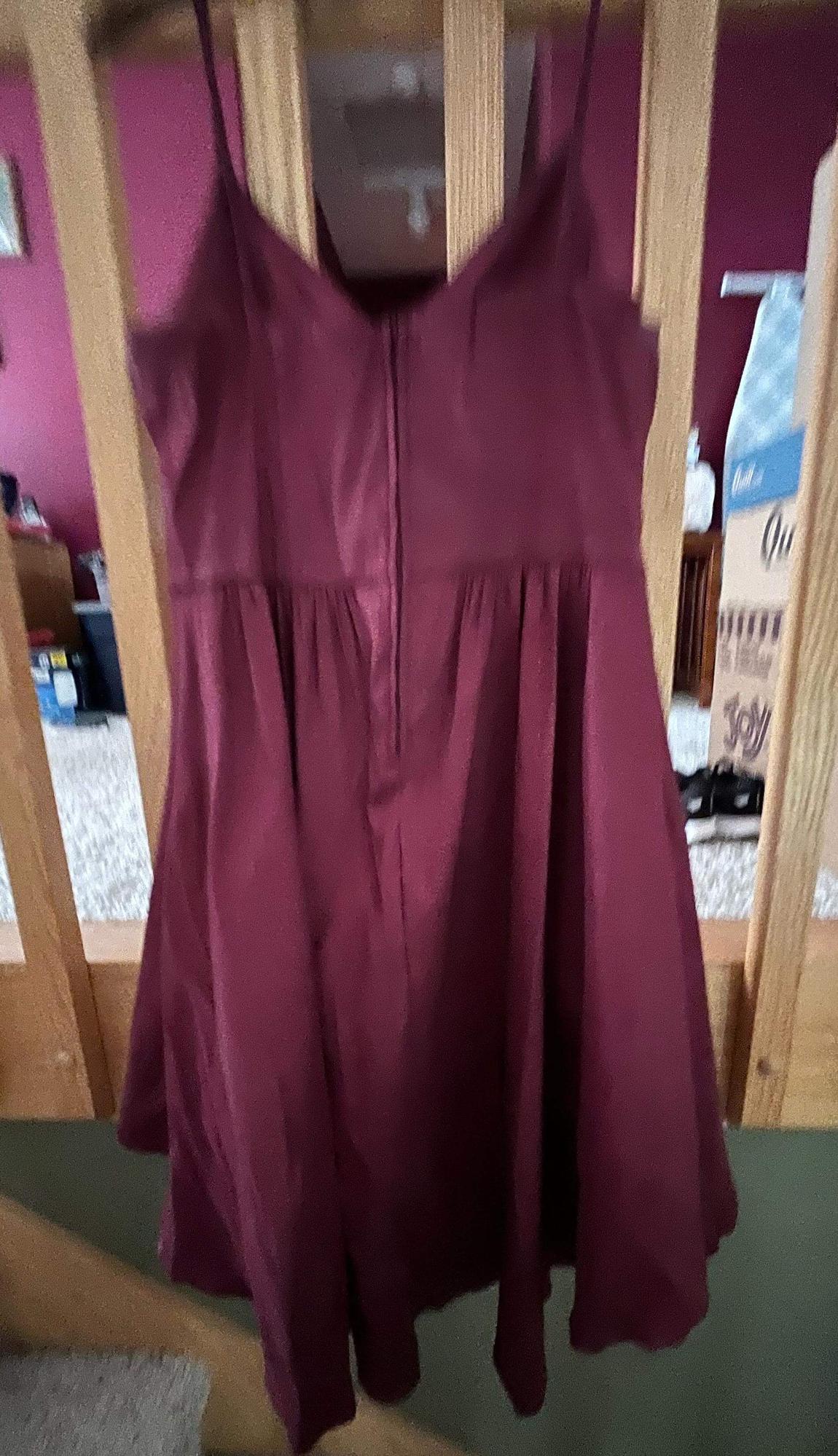 Size 14 Red A-line Dress on Queenly