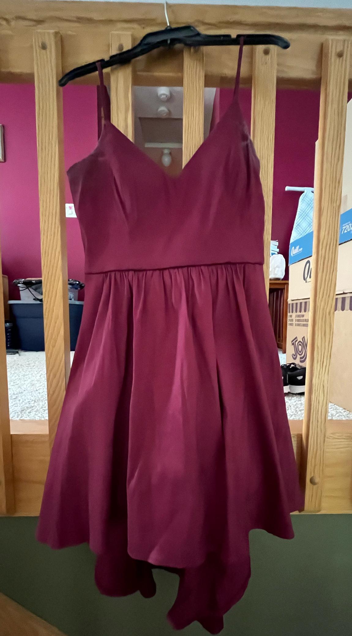 Size 14 Red A-line Dress on Queenly