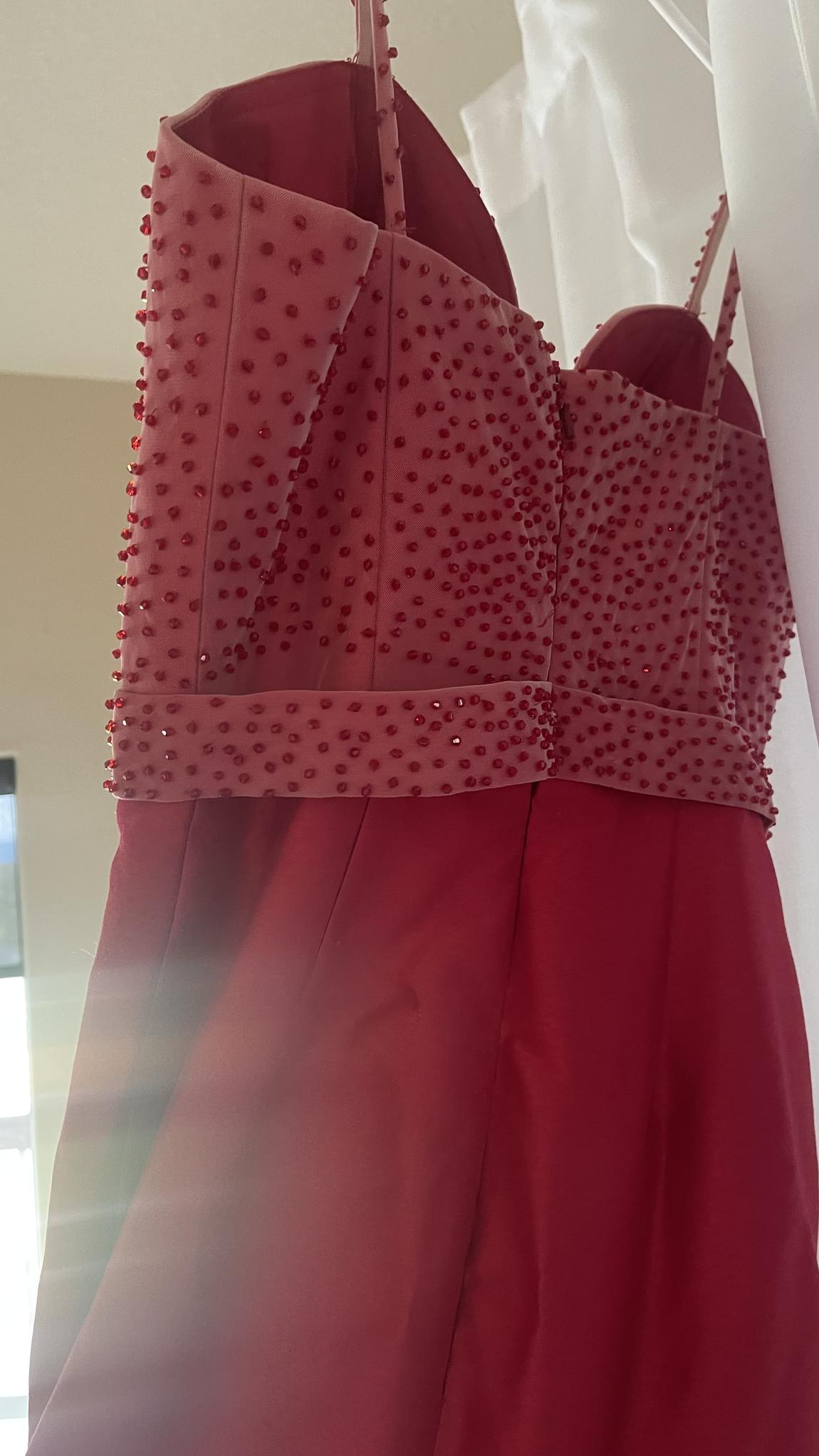 Size 4 Pageant Red Mermaid Dress on Queenly