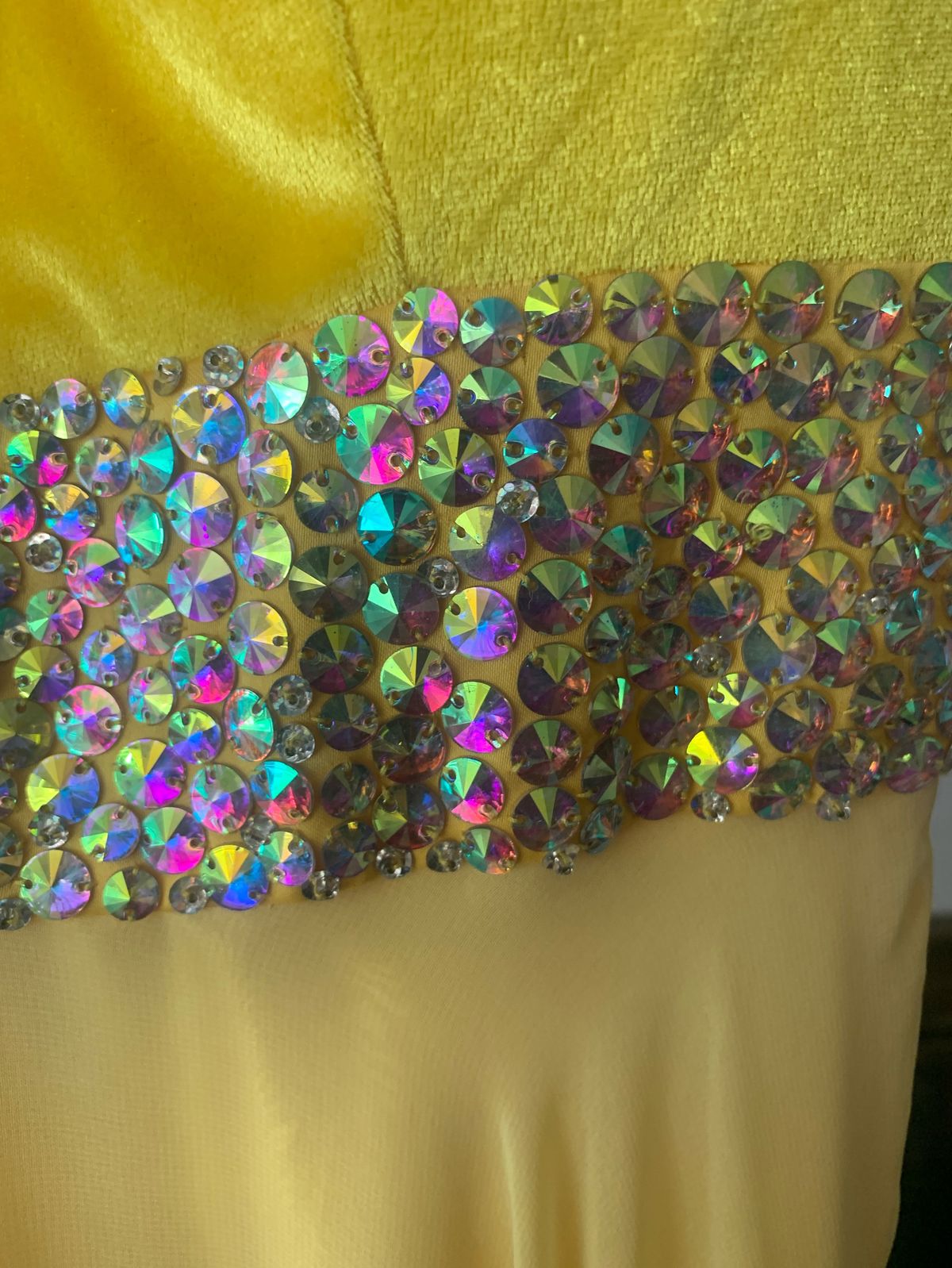Rachel Allan Size 2 Prom Sequined Yellow Dress With Train on Queenly