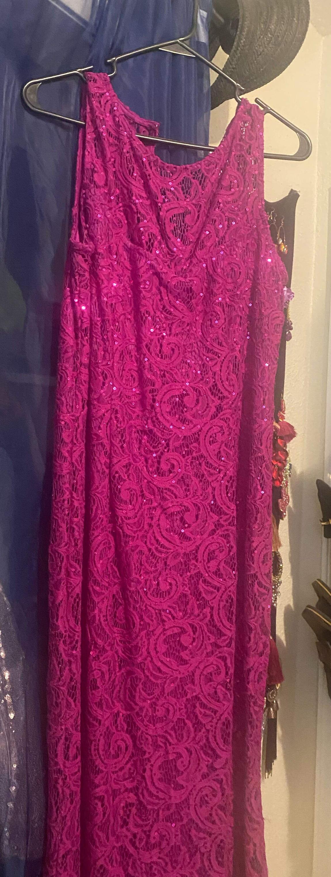 Size 14 Pink Floor Length Maxi on Queenly