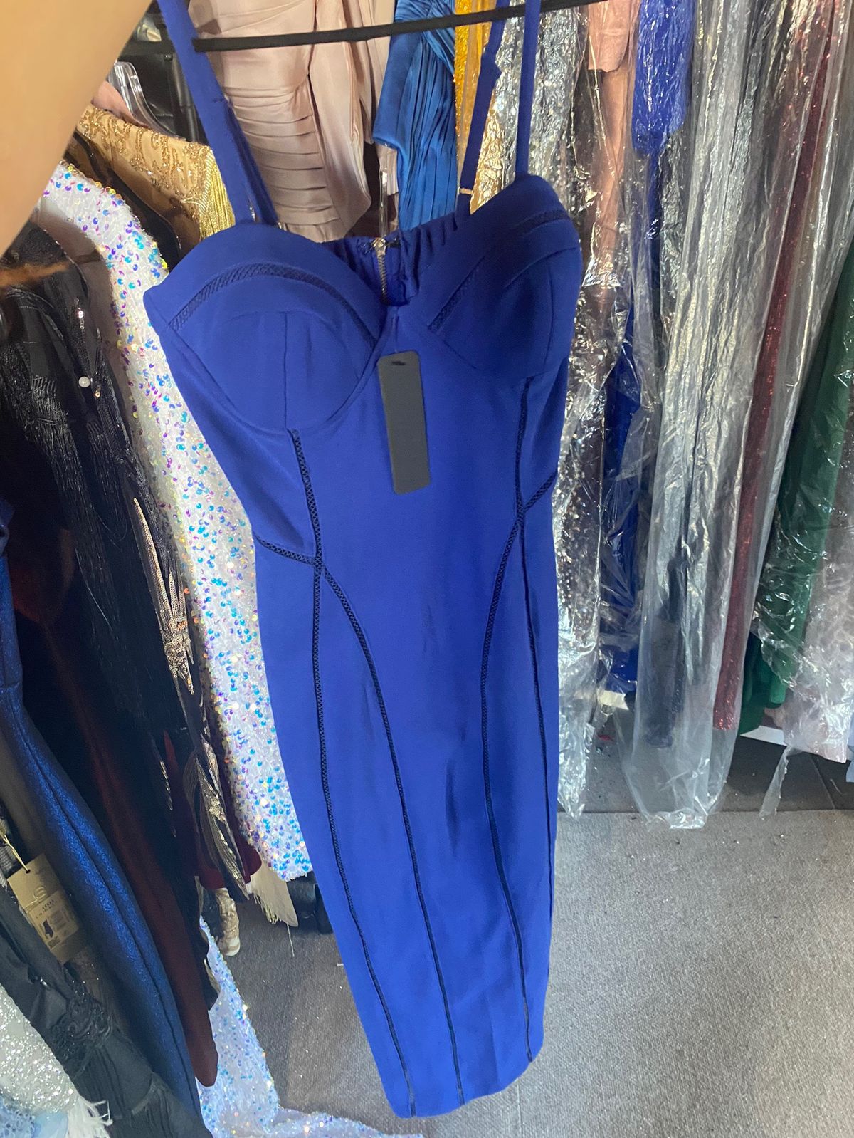 Size 4 Nightclub Blue Cocktail Dress on Queenly