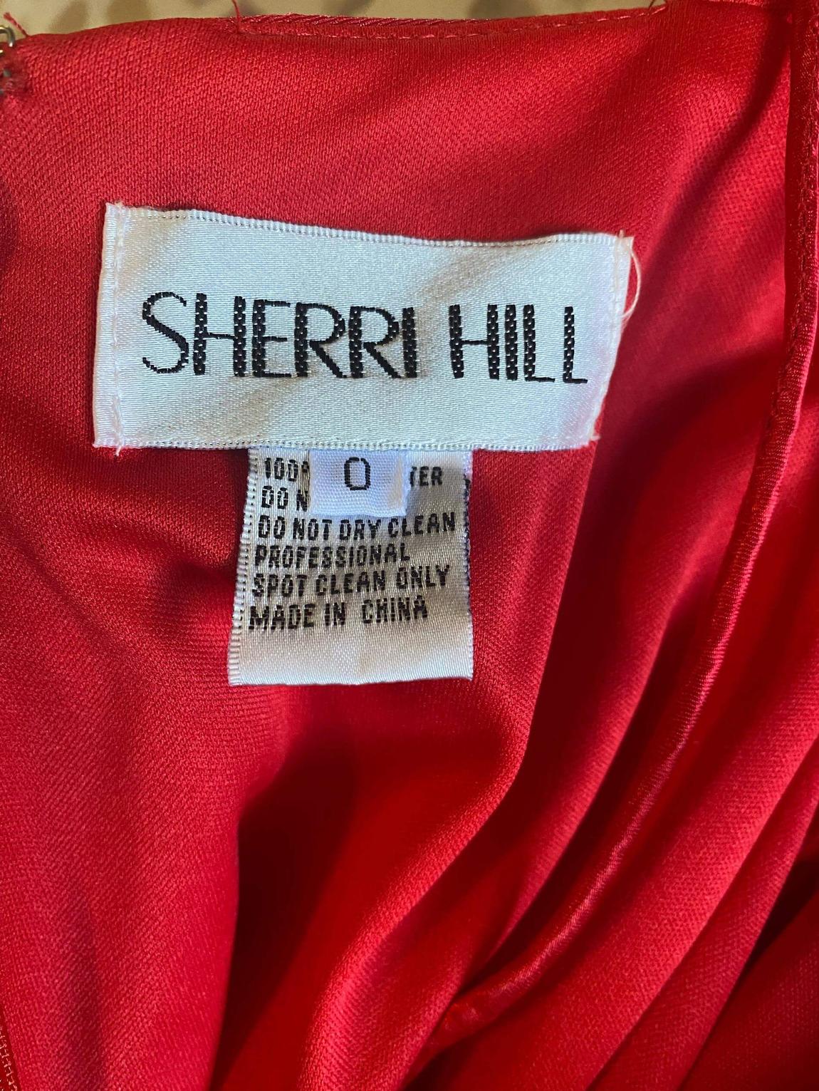 Sherri Hill Size 0 Prom Red Side Slit Dress on Queenly