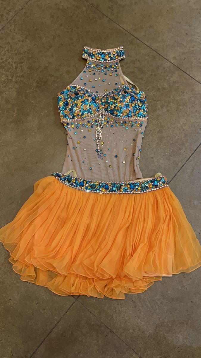 Size 6 Prom Sequined Multicolor Ball Gown on Queenly
