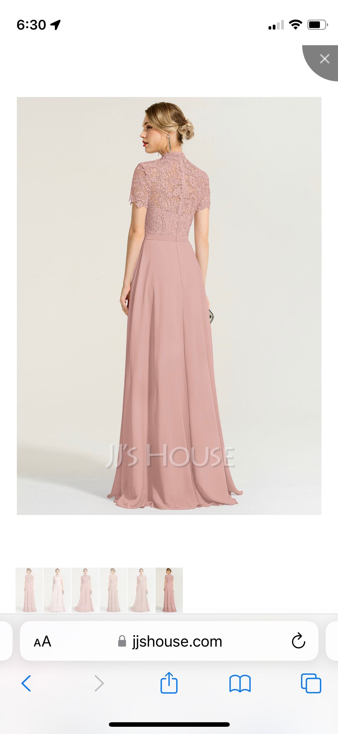 JJ’s house Size 2 Bridesmaid Cap Sleeve Lace Light Pink Floor Length Maxi on Queenly