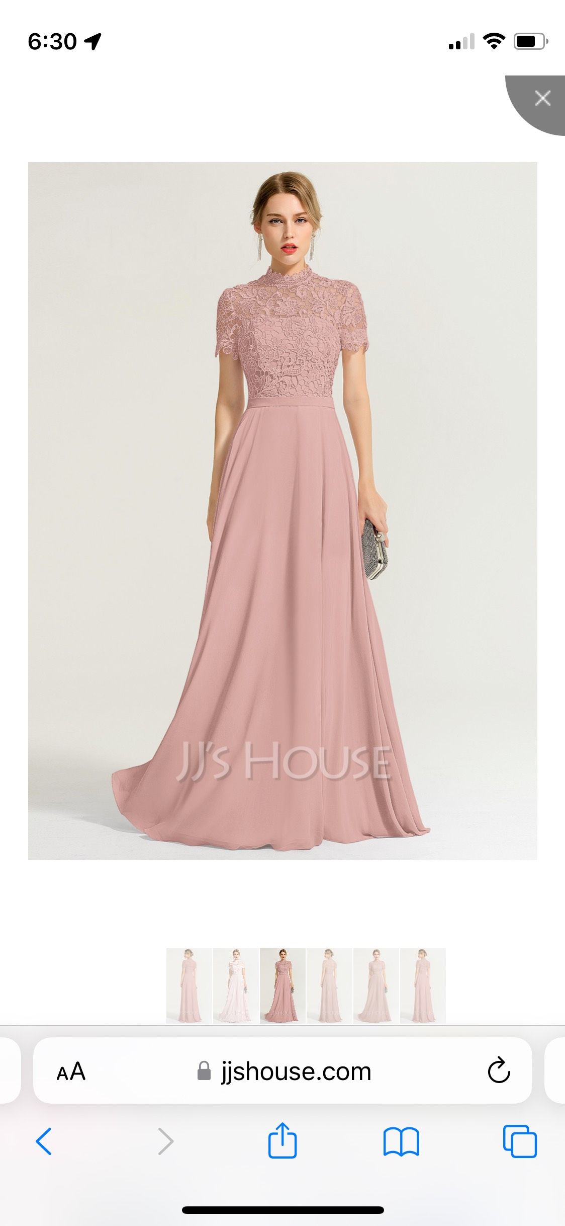 JJ’s house Size 2 Bridesmaid Cap Sleeve Lace Light Pink Floor Length Maxi on Queenly