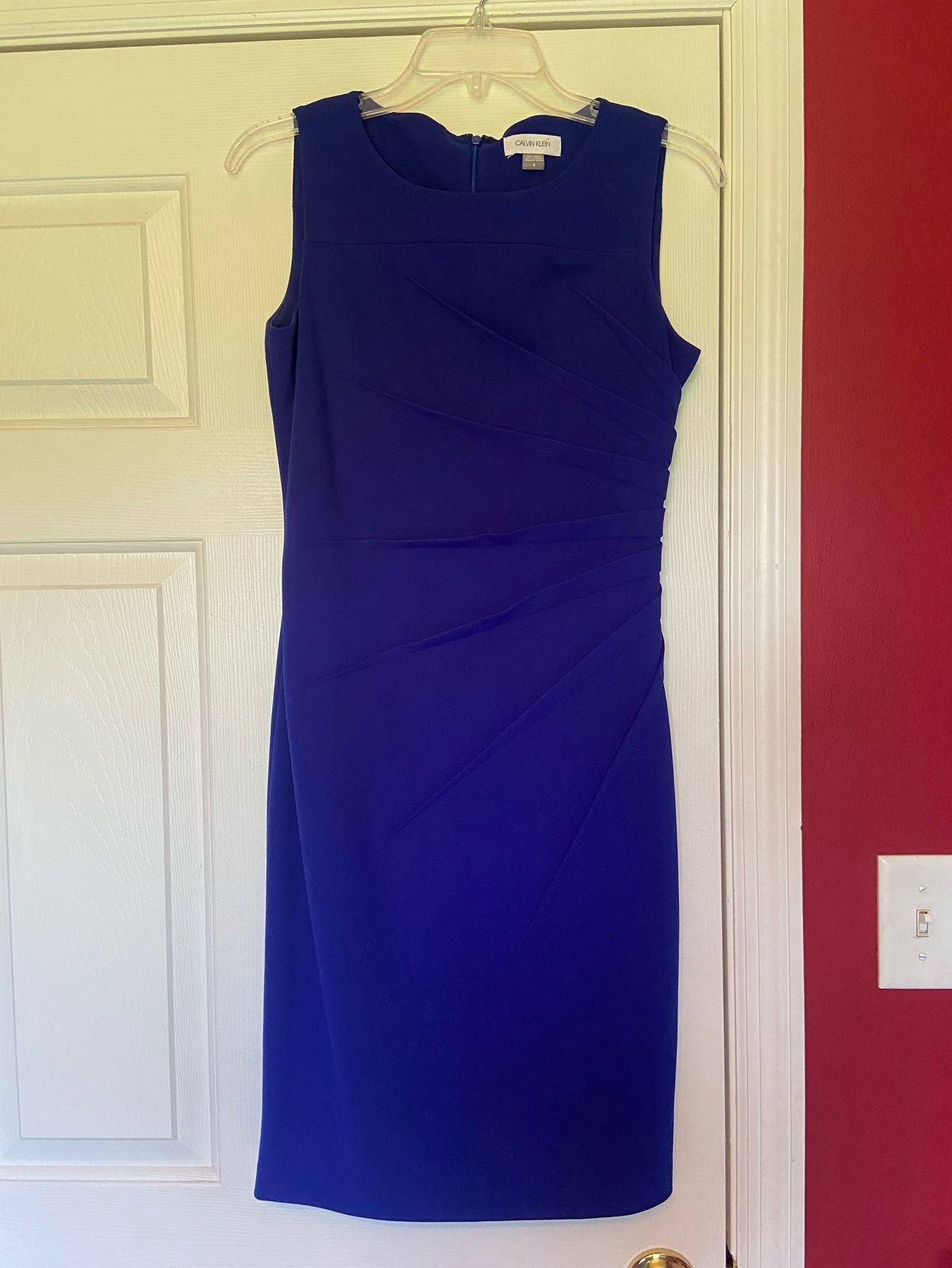 Calvin Klein Size 4 Pageant Interview Blue Cocktail Dress on Queenly